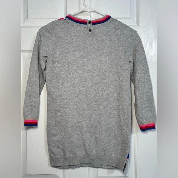 Mini Boden Girls Sweater Dress Animal Print Cheetah Pockets Size 8-9 - Picture 5 of 6